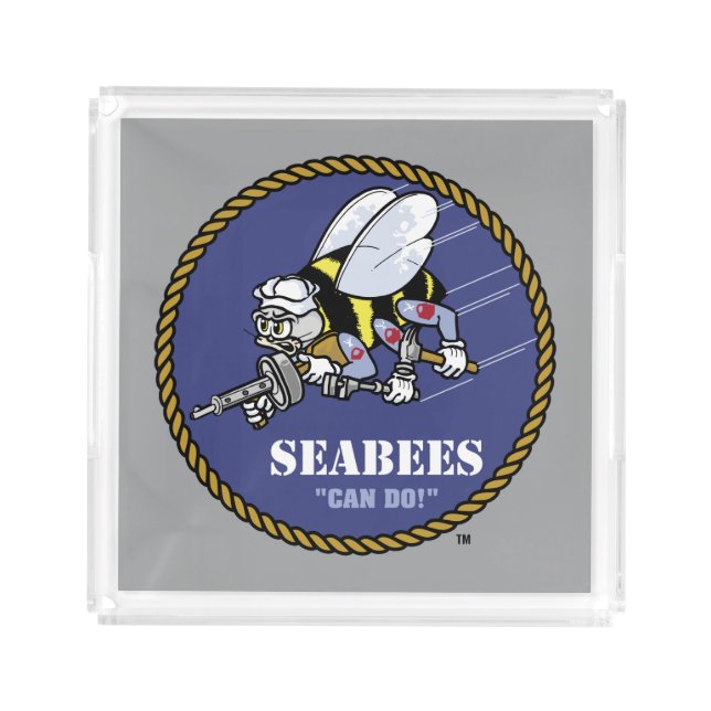 U.S. Navy | Seabees Acrylic Tray (Front)