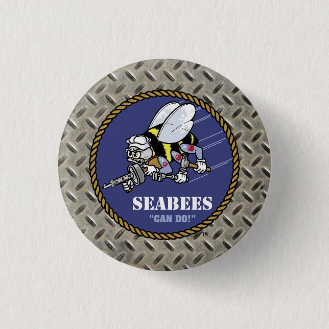 U.S. Navy | Seabees Button (Front)