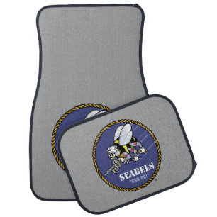 U.S. Navy   Seabees Car Floor Mat