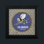 U.S. Navy | Seabees Jewelry Box<br><div class="desc">Honor the legacy and dedication of the US Navy Seabees with this bold and patriotic design. Perfect for showcasing pride and commitment,  this iconic design is ideal for Navy personnel,  veterans,  and supporters of the Seabees.</div>