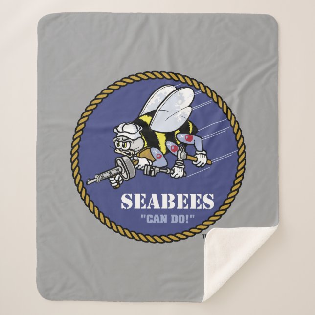U.S. Navy | Seabees Sherpa Blanket (Front)