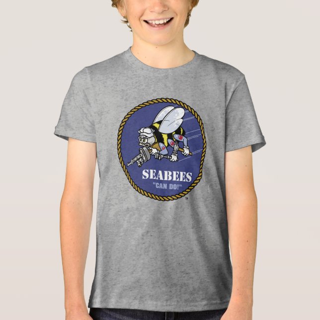 U.S. Navy | Seabees Tri-Blend Shirt (Front)