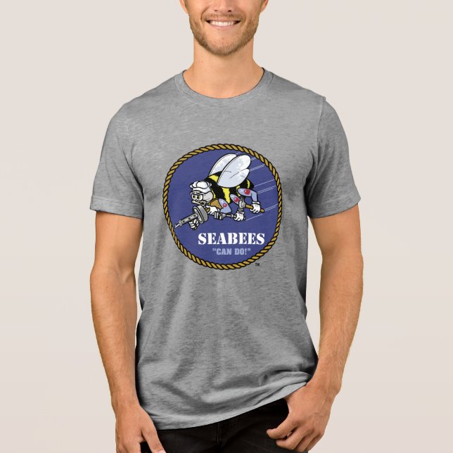 U.S. Navy | Seabees Tri-Blend Shirt (Front)