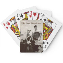 U.S. Navy Signalmen, vintage US Navy playing cards