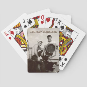 U.S. Navy Signalmen, vintage US Navy playing cards