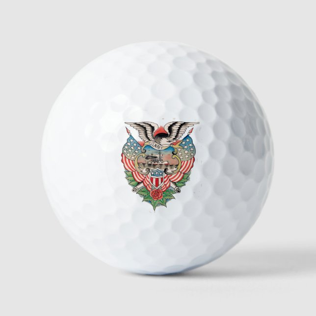 U.S. Navy Tattoo Golf Balls (Front)