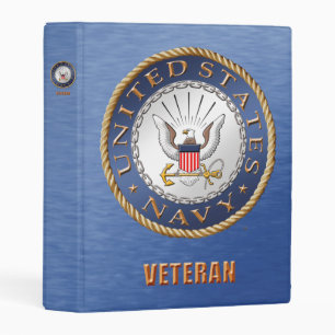 U.S. Navy Veteran Avery Mini Binder