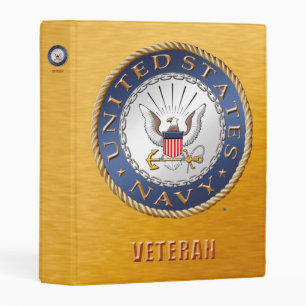 U.S. Navy Veteran Avery Mini Binder