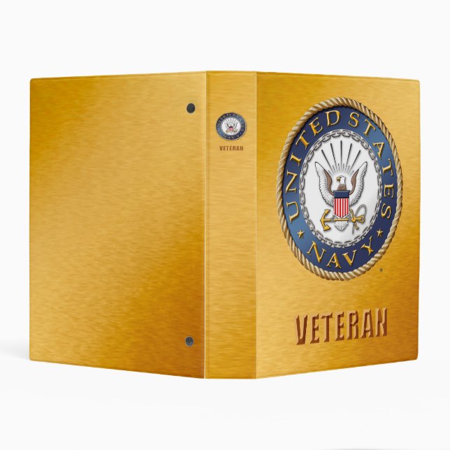 U.S. Navy Veteran Avery Mini Binder (Background)