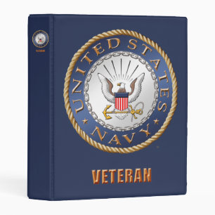 U.S. Navy Veteran Avery Mini Binder
