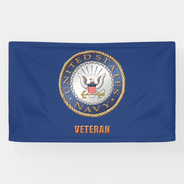 U.S. Navy Veteran Banner (Horizontal)