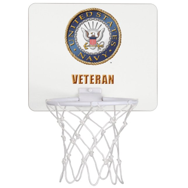U.S. Navy Veteran Basketball Hoop (Front)