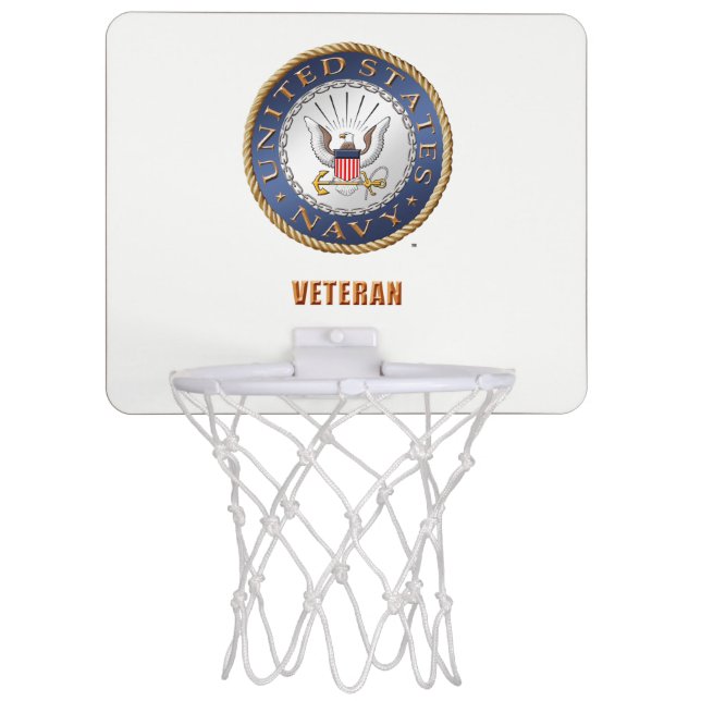 U.S. Navy Veteran Basketball Hoop (Front)