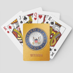 U.S. Navy Veteran Bicycle Playing Cards