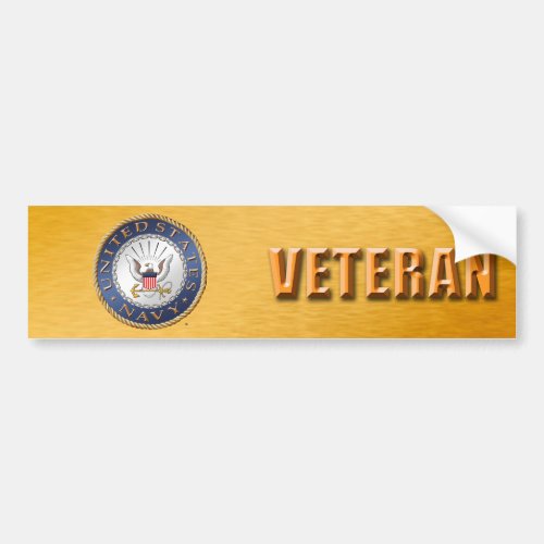 US Navy Veteran Bumper Sticker