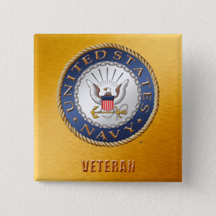 U.S. Navy Veteran Button