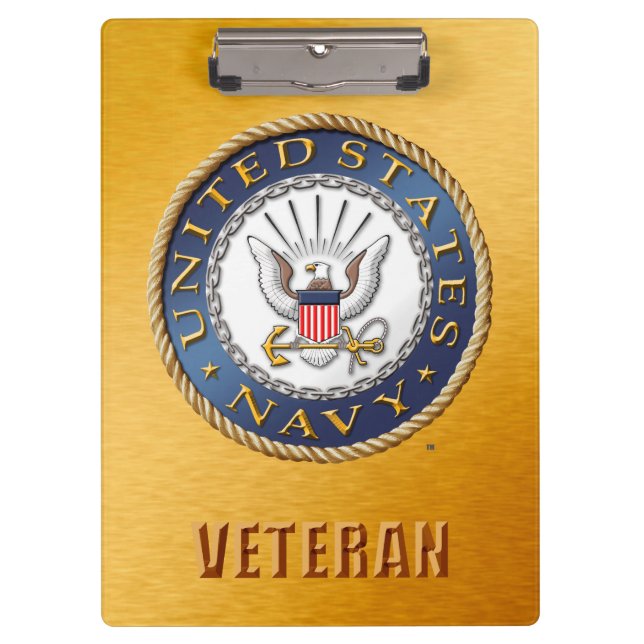 U.S. Navy Veteran Clipboard (Front)