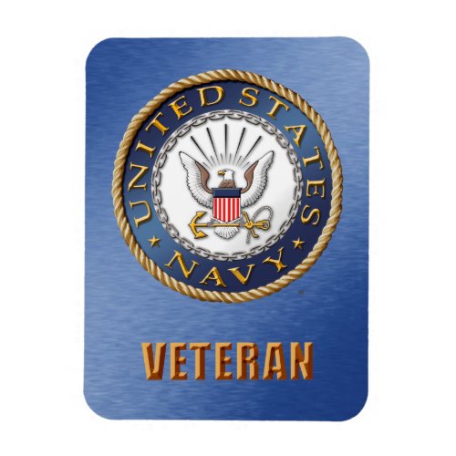 US Navy Veteran Flexible Photo Magnet