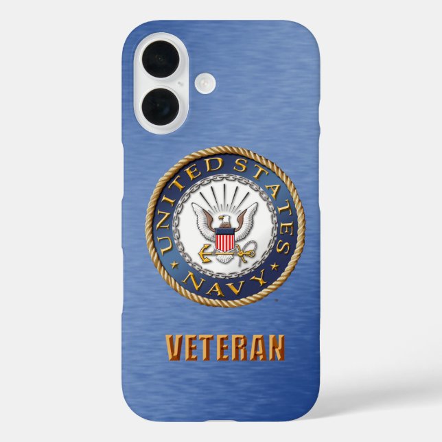 U.S. Navy Veteran iPhone Cases (Back)