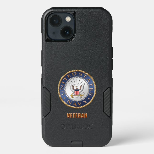 U.S. Navy Veteran iPhone & Samsung Otterbox Cases (Back)
