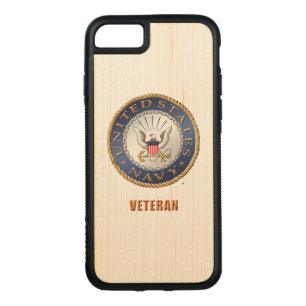 U.S. Navy Veteran iPhone & Samsung Wood Cases