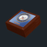 U.S. Navy Veteran Jewelry Keepsake Box<br><div class="desc">Show your pride in the U.S. Navy. Designed by a veteran.</div>
