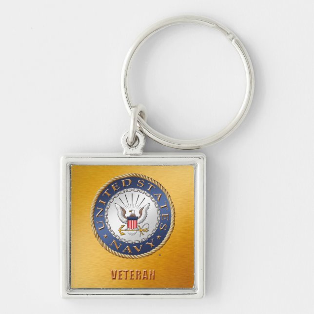 U.S. Navy Veteran Keychain (Front)