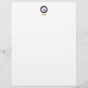 U.S. Navy Veteran Letterhead