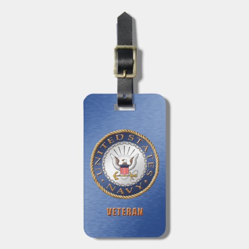 US Navy Veteran Luggage Tag