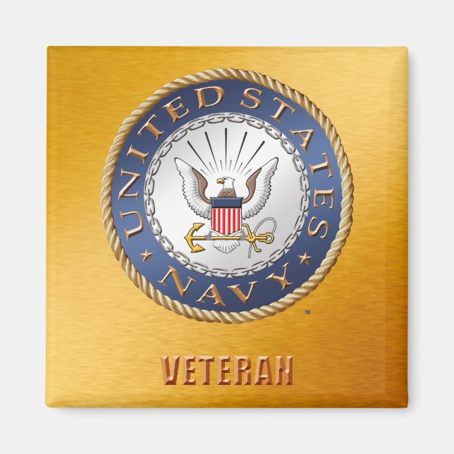 U.S. Navy Veteran Magnet (Front)