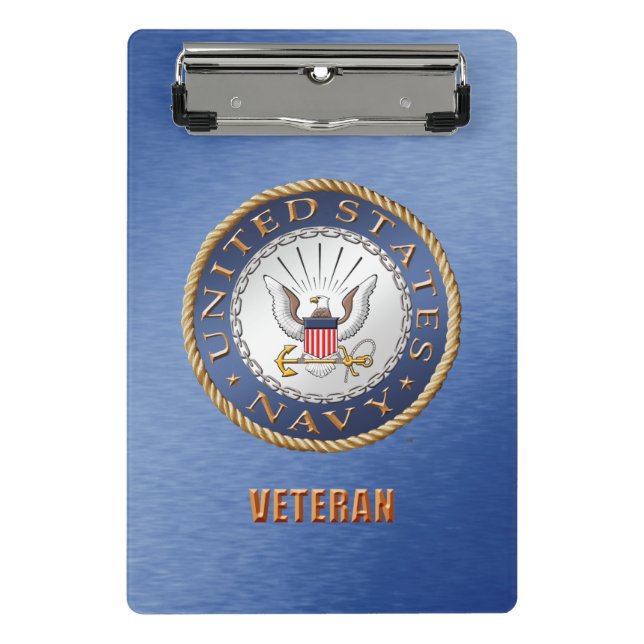 U.S. Navy Veteran Mini Clipboard (Front)