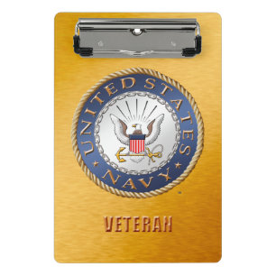 U.S. Navy Veteran Mini Clipboard
