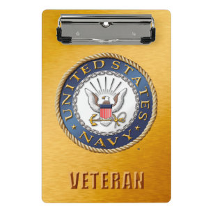 U.S. Navy Veteran Mini Clipboard
