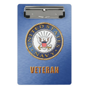 U.S. Navy Veteran Mini Clipboard
