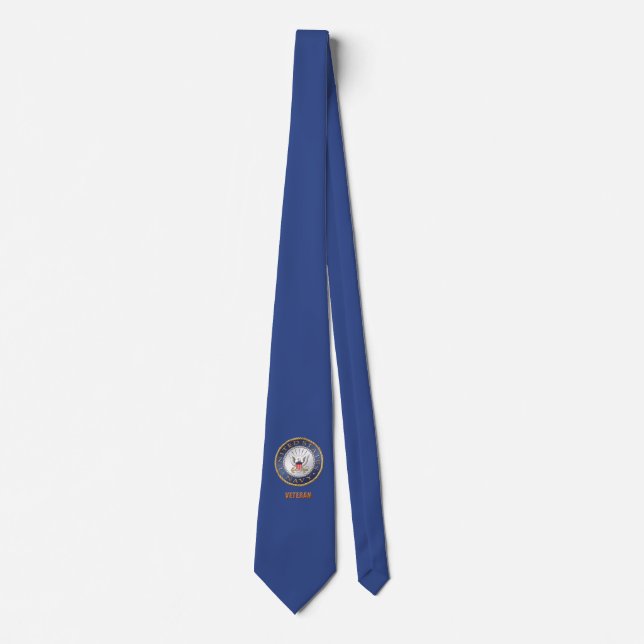 U.S. Navy Veteran Neck Tie (Front)