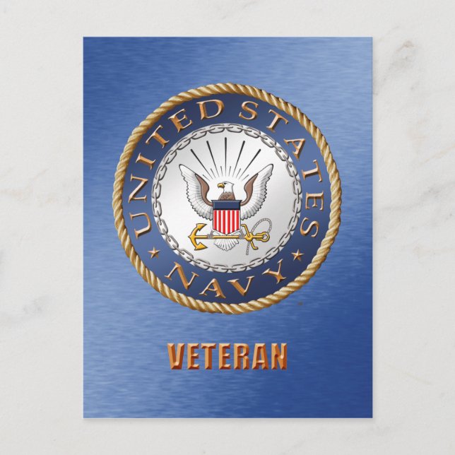 U.S. Navy Veteran Postcard (Front)
