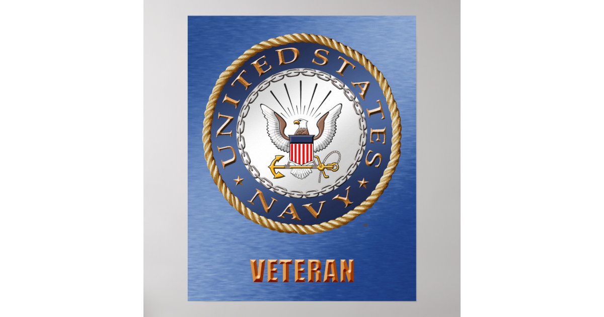 U.S. Navy Veteran Poster | Zazzle