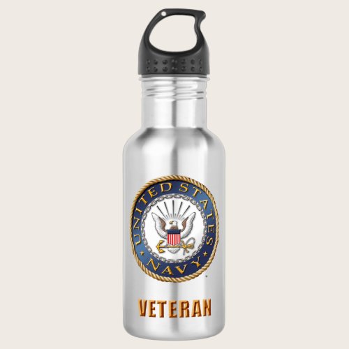 U.S. Navy Veteran Water Bottle