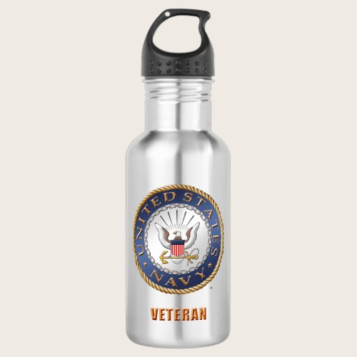 U.S. Navy Veteran Water Bottle