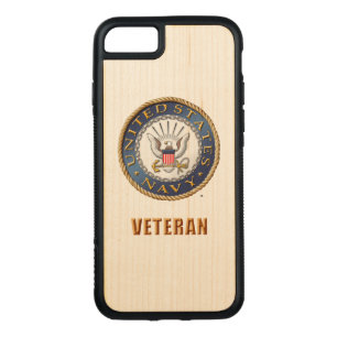 U.S. Navy Veteran Wood Case