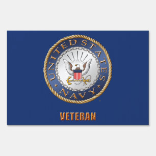 U.S. Navy Veteran Yard Sign