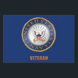 U.S. Navy Veteran Yard Sign<br><div class="desc">Show your pride in the U.S. Navy. Designed by a veteran.</div>