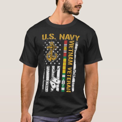 US Navy Vietnam Veteran T_Shirt