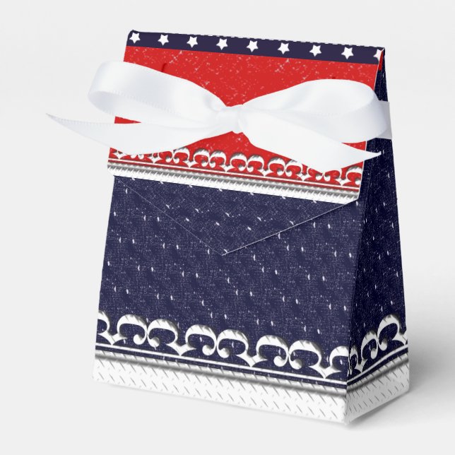 U.S. Patriotic Celebration of National Holidays Favor Boxes (Front Side)