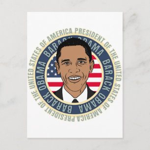 U.S. President Barack Obama Postcard