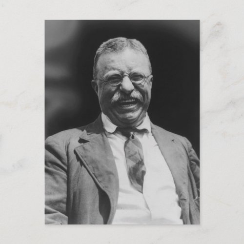 US President Theodore Teddy Roosevelt Laughing Postcard