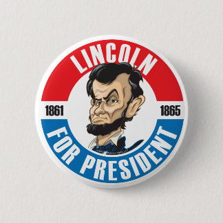 U.S. Presidents Campaign Button: #16 Lincoln Button