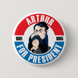 U.S. Presidents Campaign Button: #21 Arthur Button