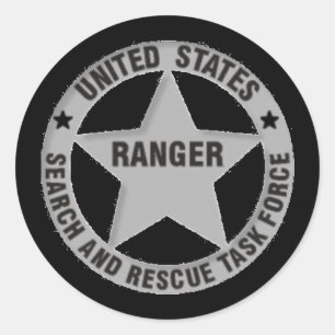 U.S. Ranger Search and Rescue Task Force Classic Round Sticker