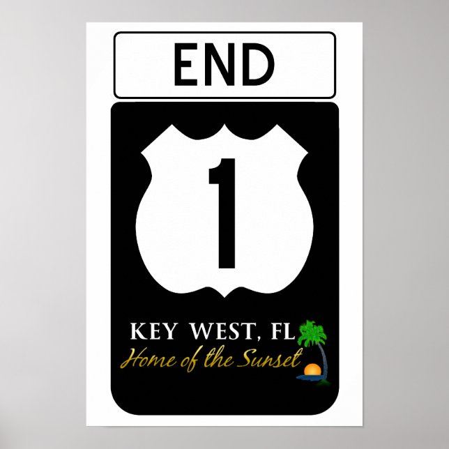 U.S. Route 1 Road Sign (Front)